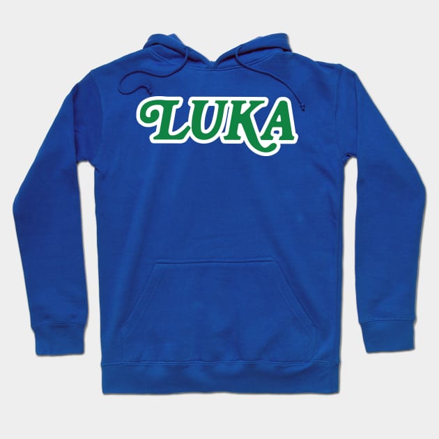 Luka Doncic Retro Dallas Mavericks Hoodie by Fresh Fly Threads